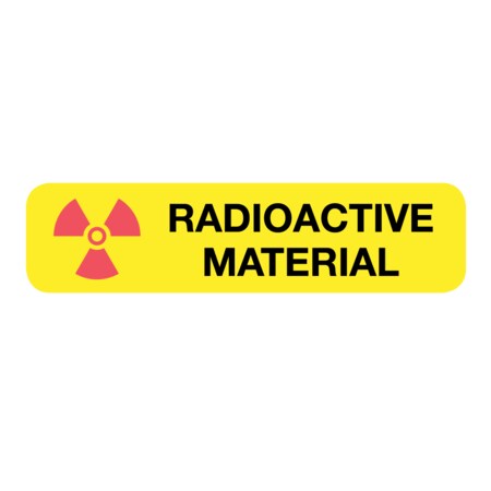 Nevs Labal, Radioactive Material 5/16" x 1-1/4" LW-0104
